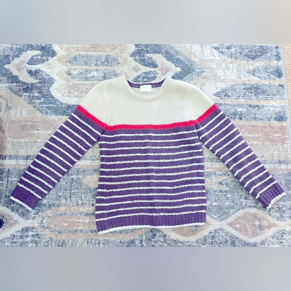 Hanna Andersson Stripe Sweater, Size 130